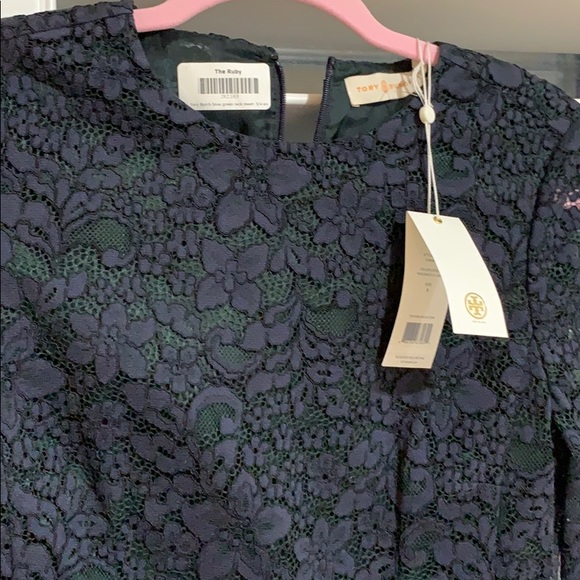 Tory Burch blue green lace mesh - Picture 4 of 4